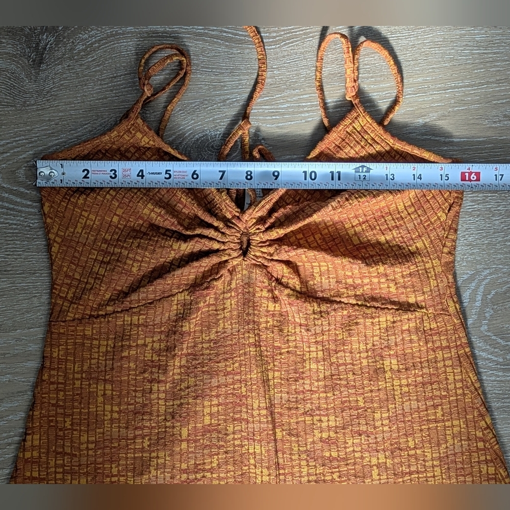 H&M Keyhole Ribbed Bodycon Mini Dress Womens Large - Picture 8 of 11